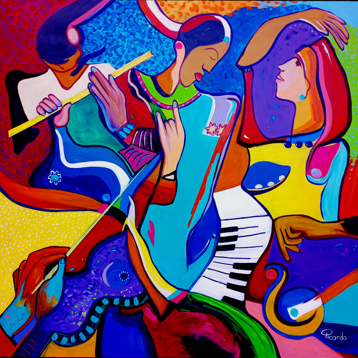 CELEBRATION Series Mixed media on canvas